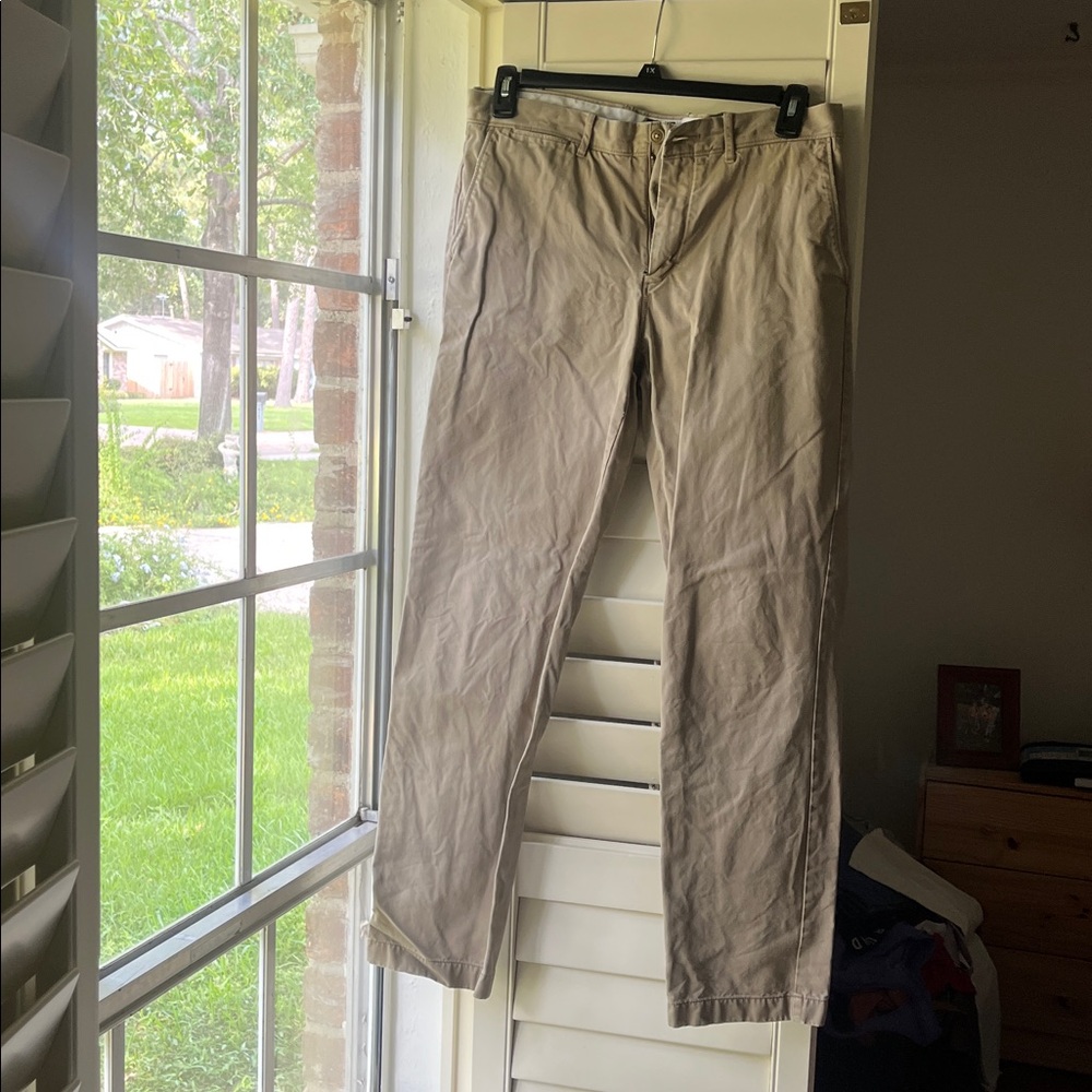 4/$25 SALE Men’s J. Crew Broken In Khaki Pants 100% Cotton 34x34